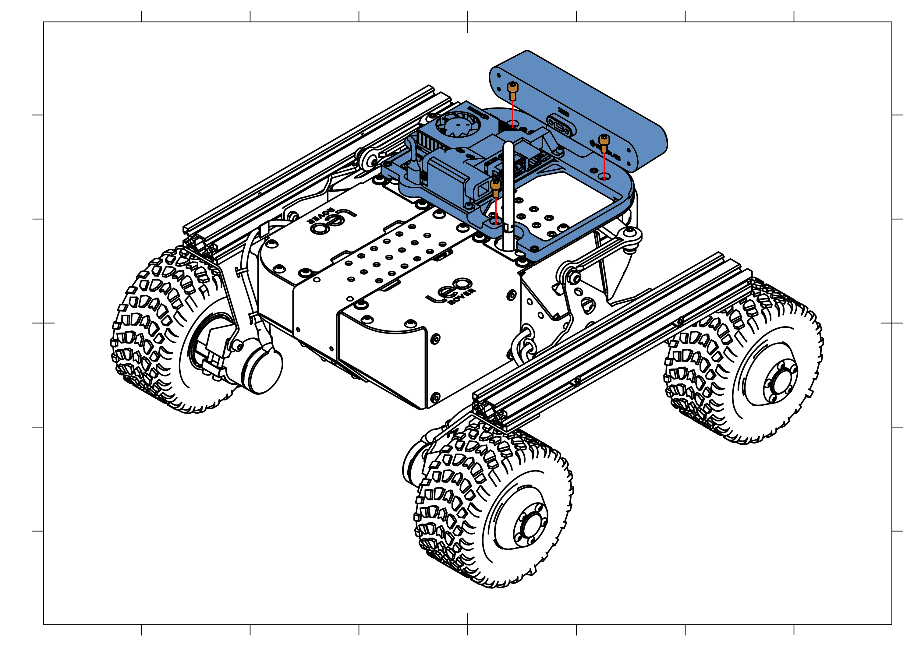 Mounting the fully assembled Vision Pack onto the Leo Rover